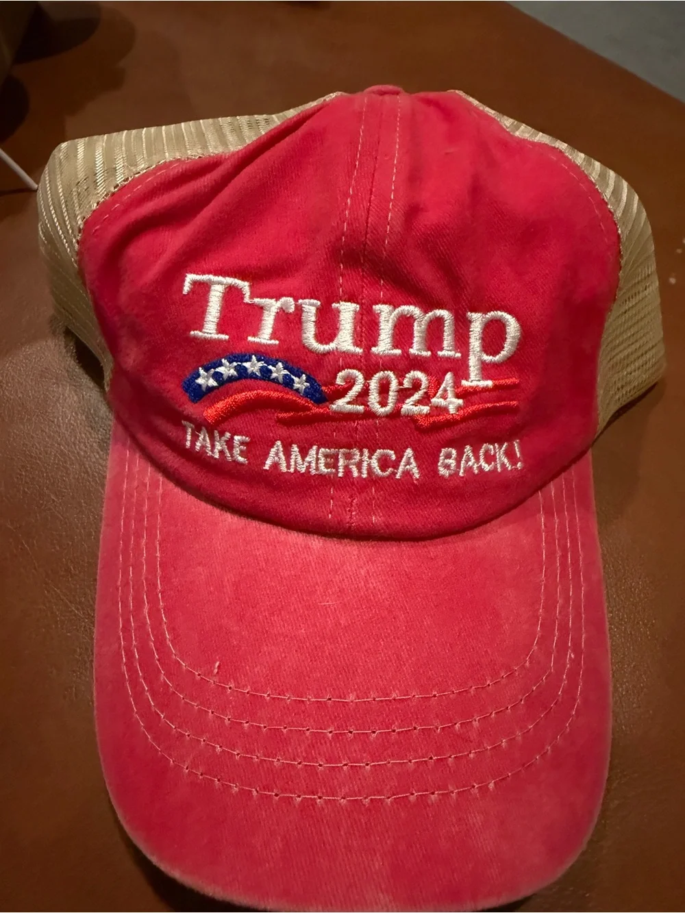 New! Mesh-Back Baseball Cap - Trump 2024